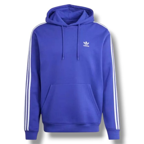Adicolor Adidas Classics 3-Stripes Hoodie Energy Ink NWT XL Mens $70 - Picture 1 of 10